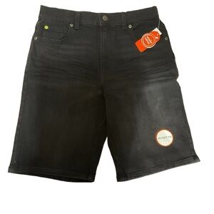 New Kids Denim Shorts, Stretch Adjustable waist, Black, 16